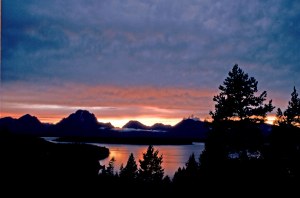 Locked-S1- 94 --Jackson Lake Sunset